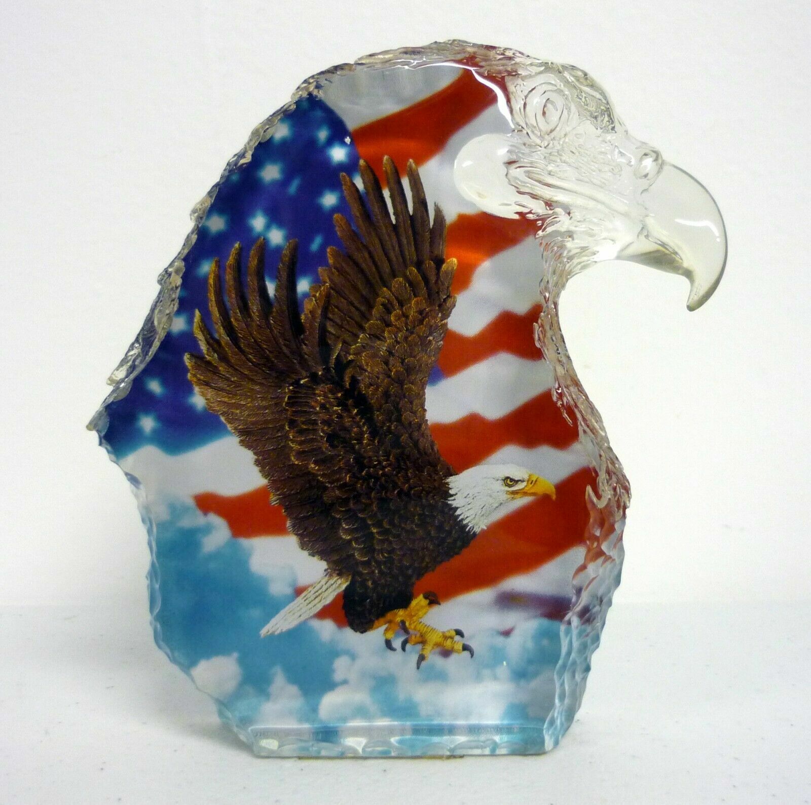 Acrylic Flying Eagle Paperweight Spirit of America Collection 5\