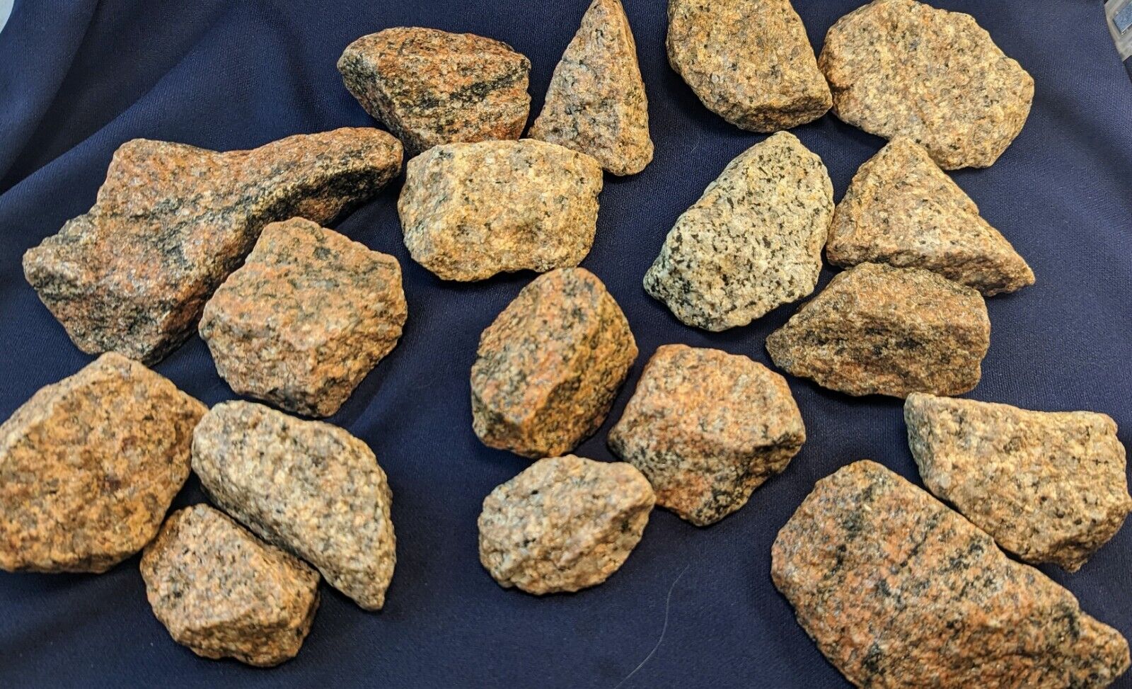 1lb (2-3) Granite HEALING Stone Asmt Bulk Crystals Rough Natural Tumble Rock LG