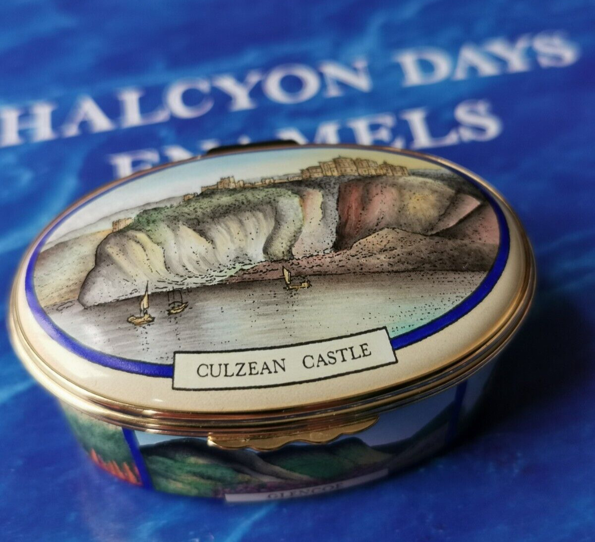 Halcyon Days Enamels Box Culzean Castle, Glencoe, Hill House, Inverewe, Scotland