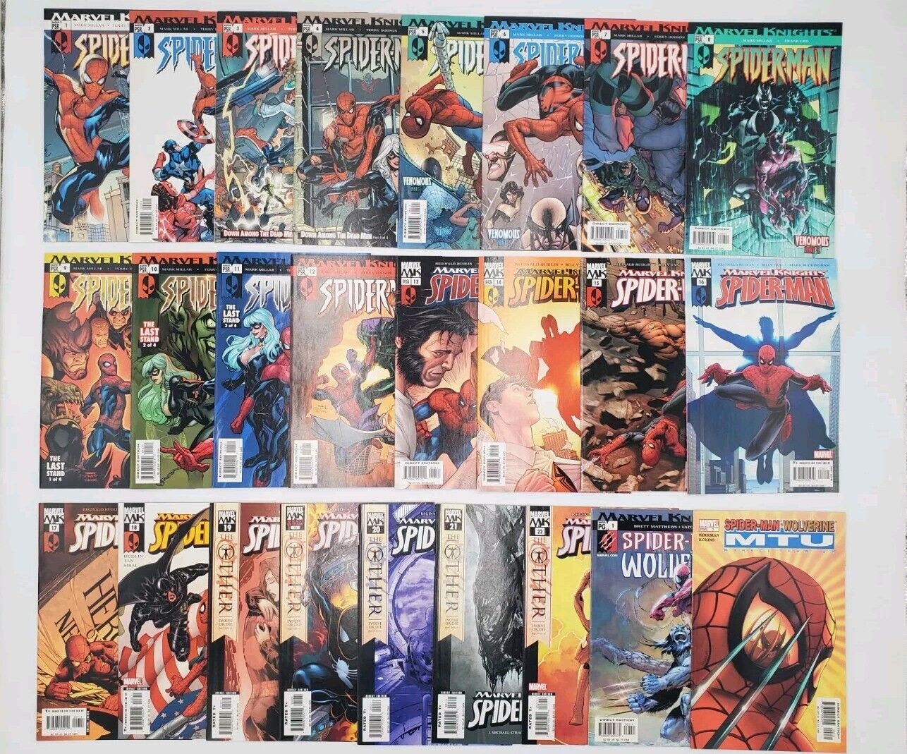 Marvel Knights Spider-Man # 1-22 COMPLETE RUN 2004 Lot of 25 Comics Wolverine 
