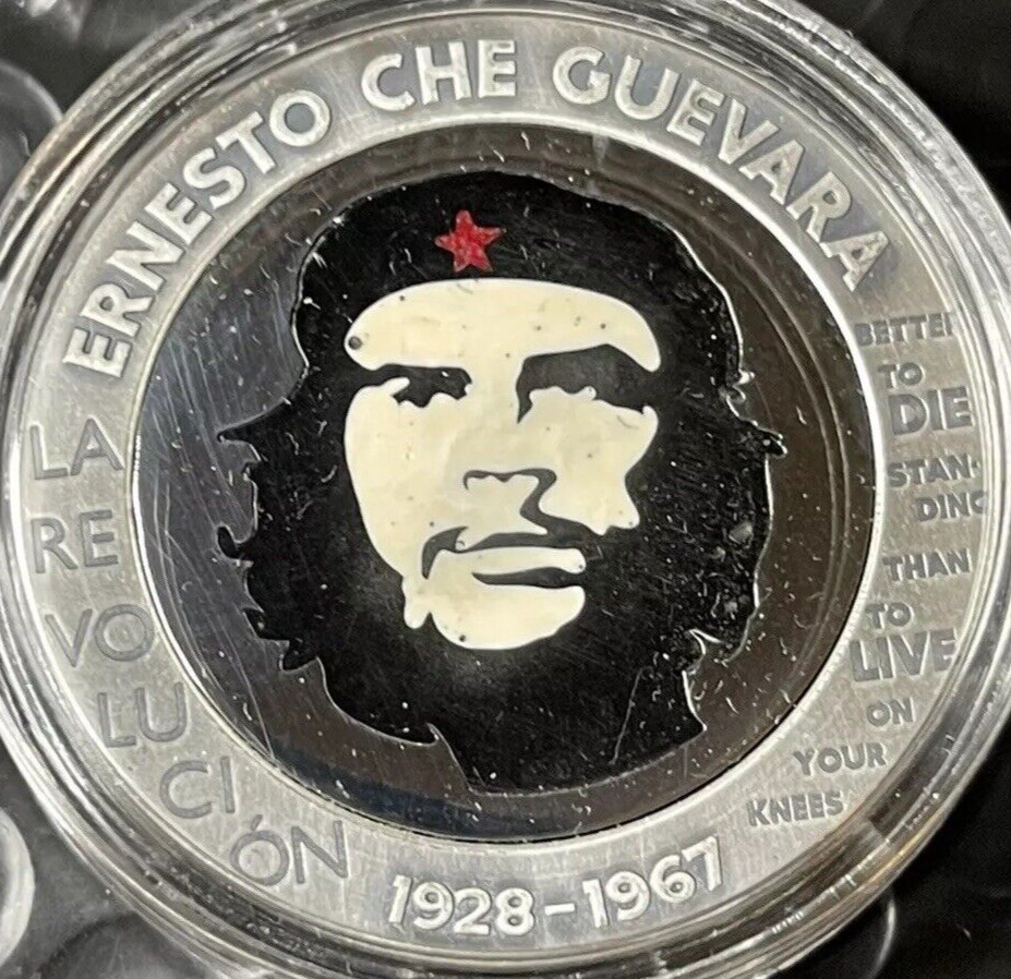 2023 1 Oz 9999 Silver Congo 100 Francs CFA Che Guevara Bernit & Steel Handmade