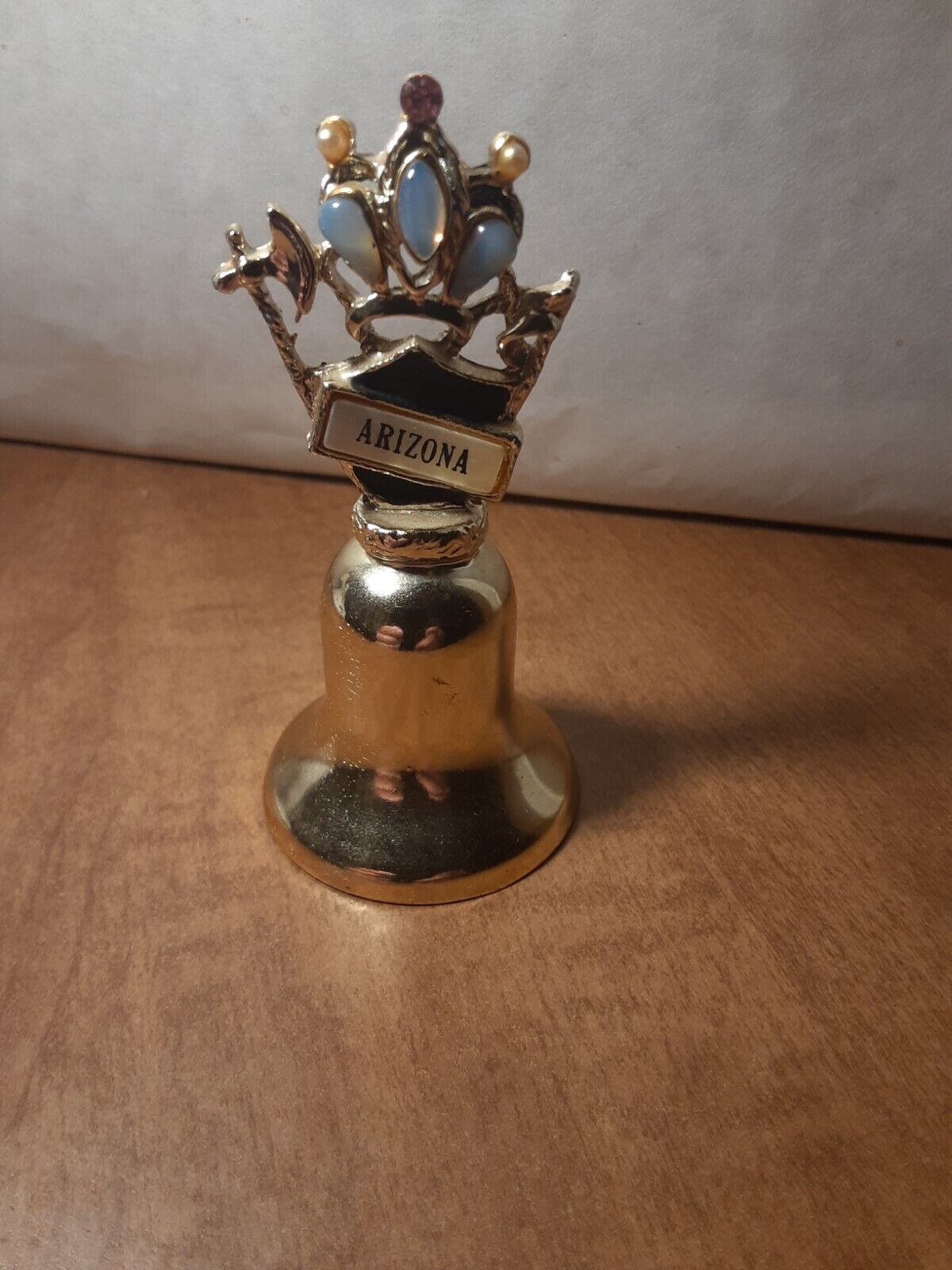 Vintage Metal Souvenir Bell State Of Arizona 3 1/4\