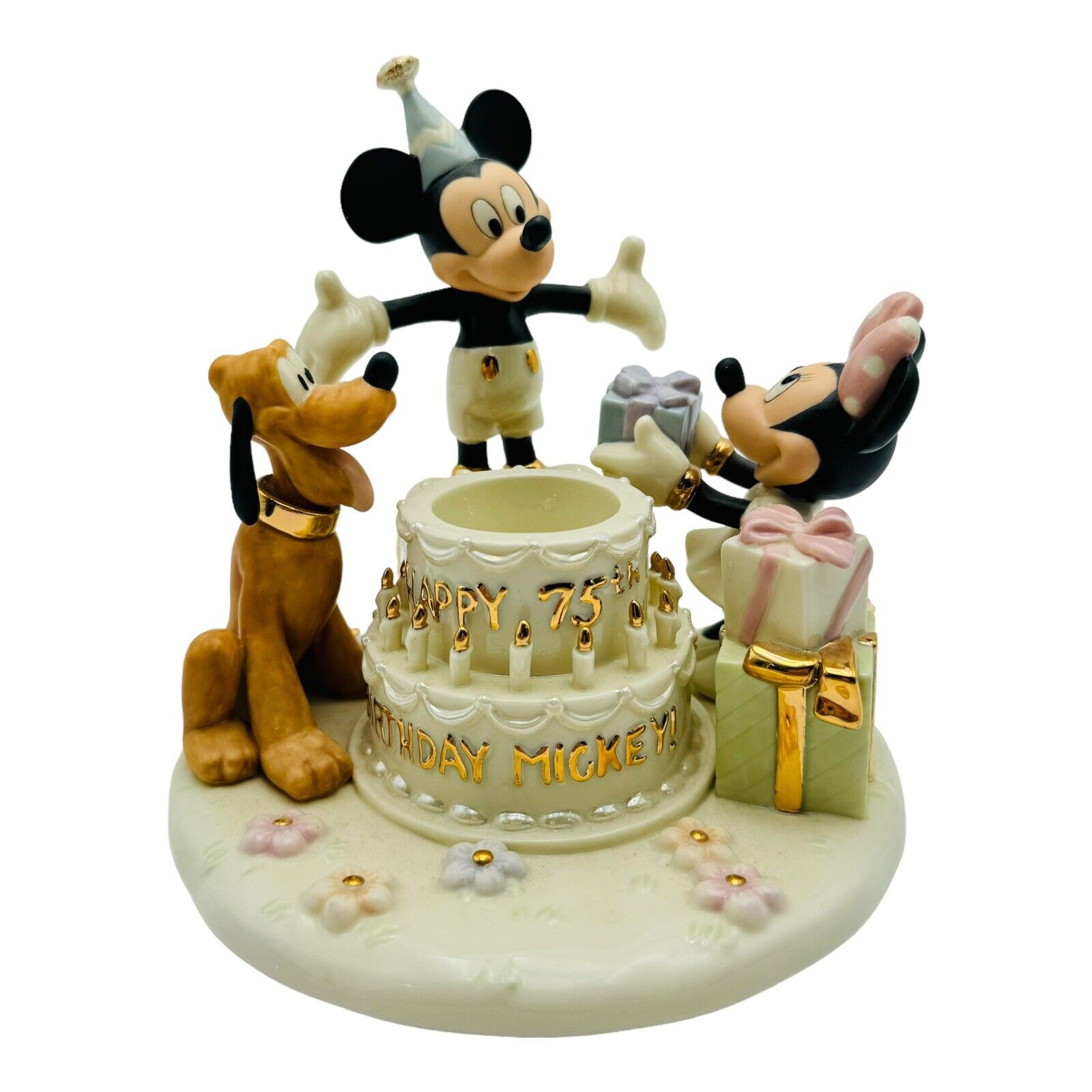 Lenox Disney Happy Birthday Mickey Votive Figurine Candle Holder