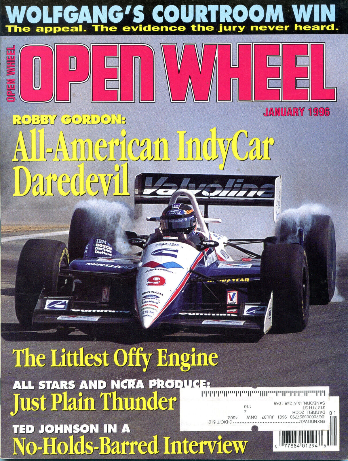 Open Wheel Magazine January 1996 \