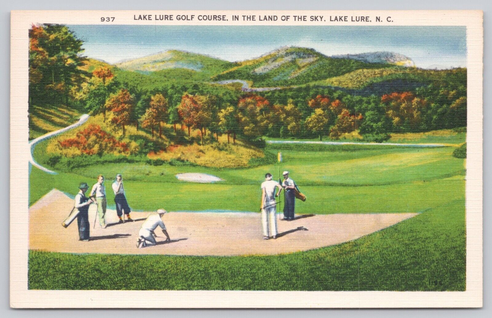Postcard Lake Lure North Carolina Lake Lure Golf Course in the Land of the Sky