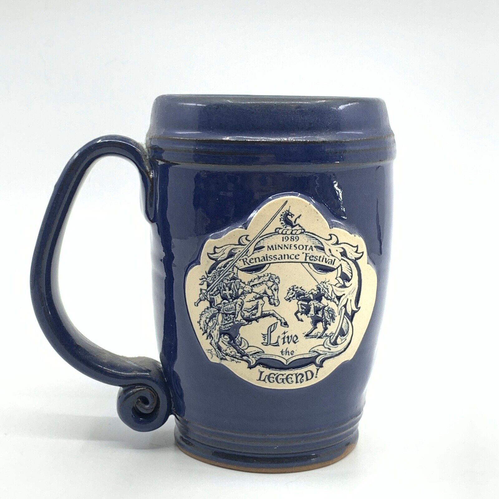 1989 Minnesota Renaissance Festival Mug Heritage Designs Pottery Jousting Fair