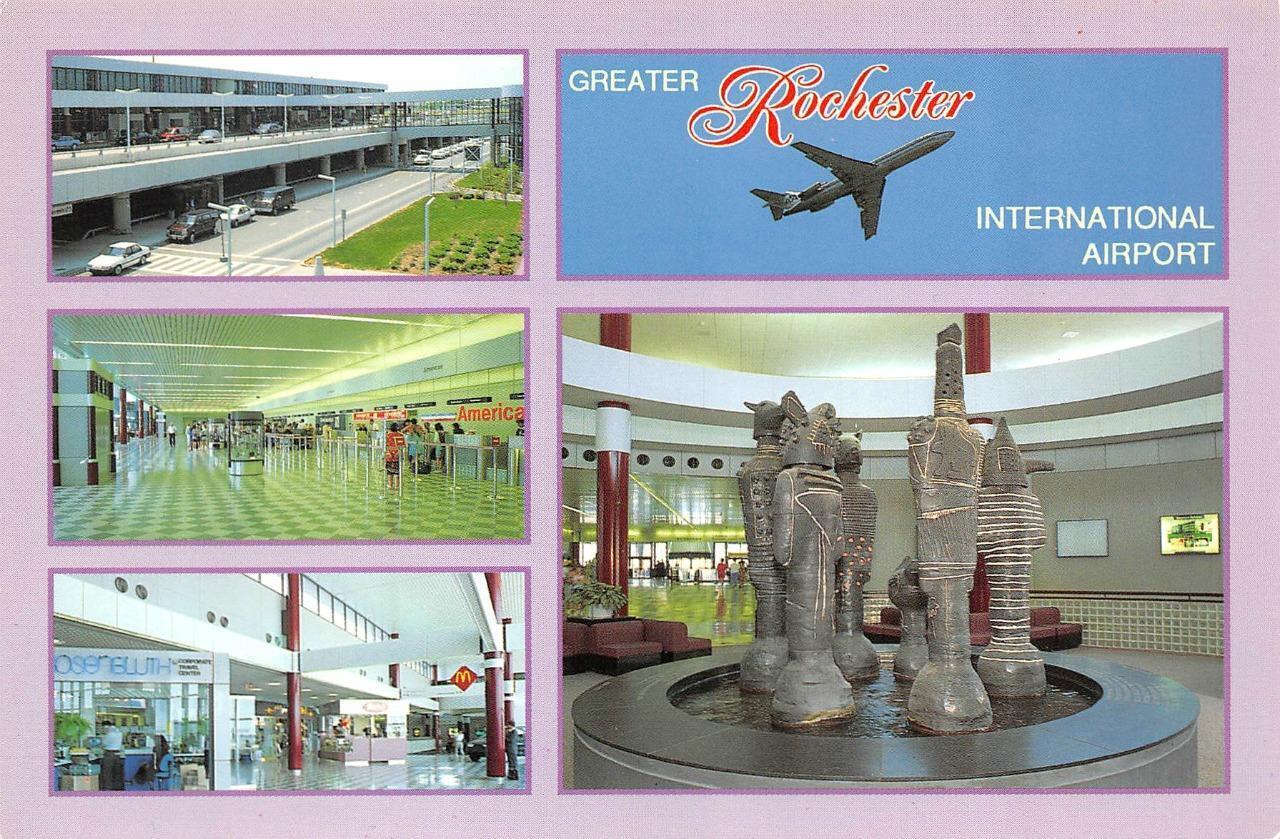 Rochester, NY New York  GREATER ROCHESTER INTERNATIONAL AIRPORT  4X6 Postcard