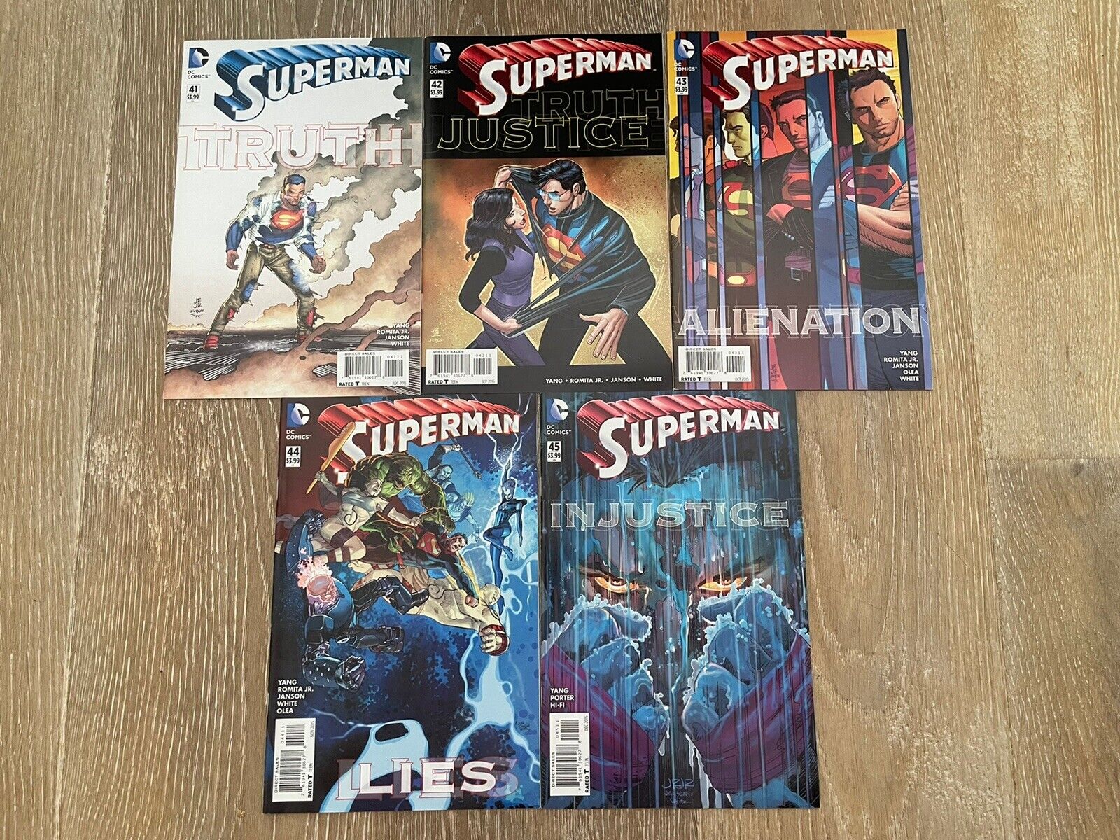 SUPERMAN by Gene Yang and John Romita (2015) New 52 41-45 Issues DC Comics Lot