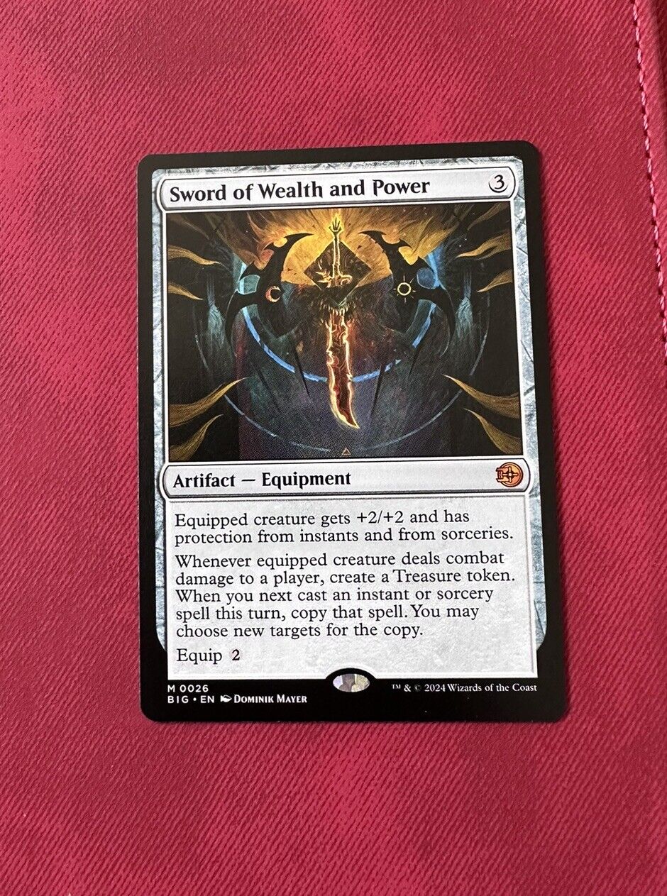 Sword of Wealth and Power - NM - MTG The Big Score (OTJ) - Magic the Gathering