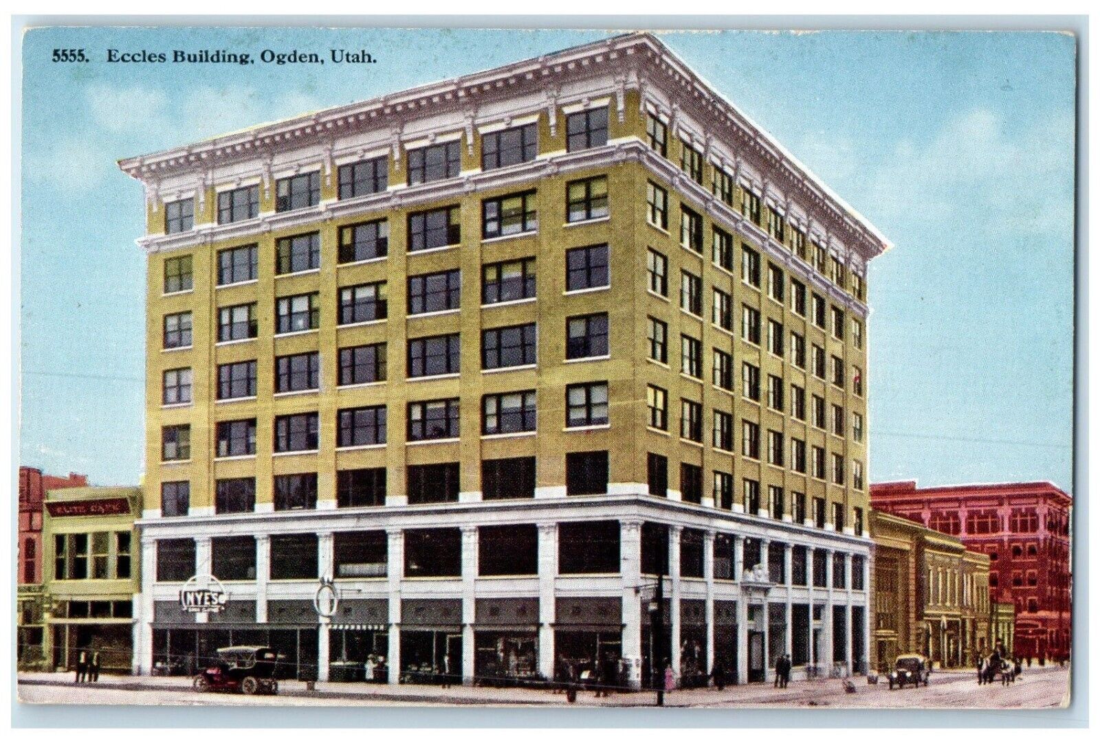 c1910 Eccles Building Exterior Building Ogden Utah UT Vintage Antique Postcard