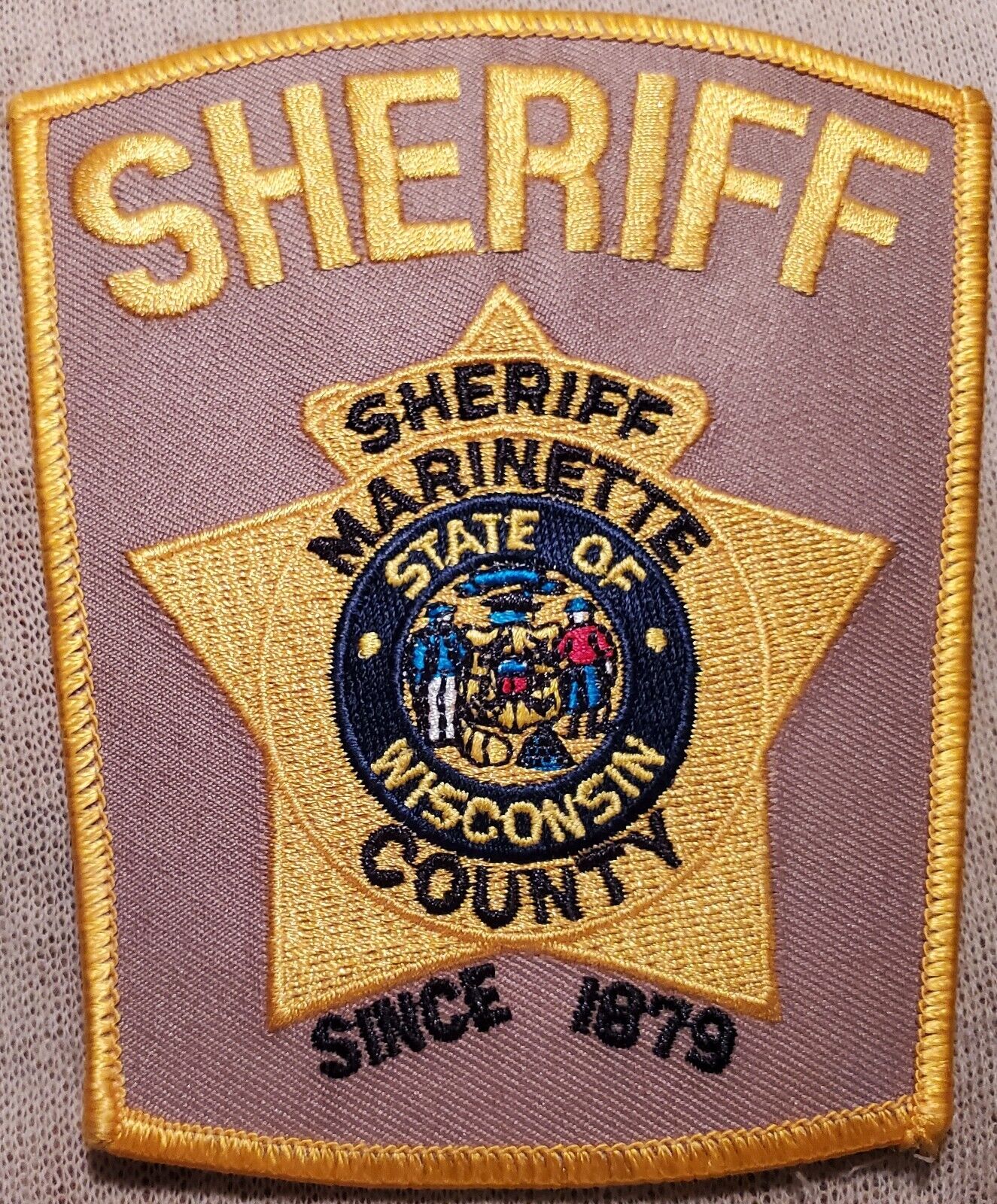 WI Marinette County Wisconsin Sheriff Patch
