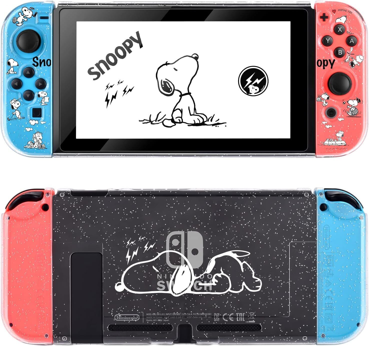 DLseego Snoopy Nintendo Switch Cover Clear Case From Japan