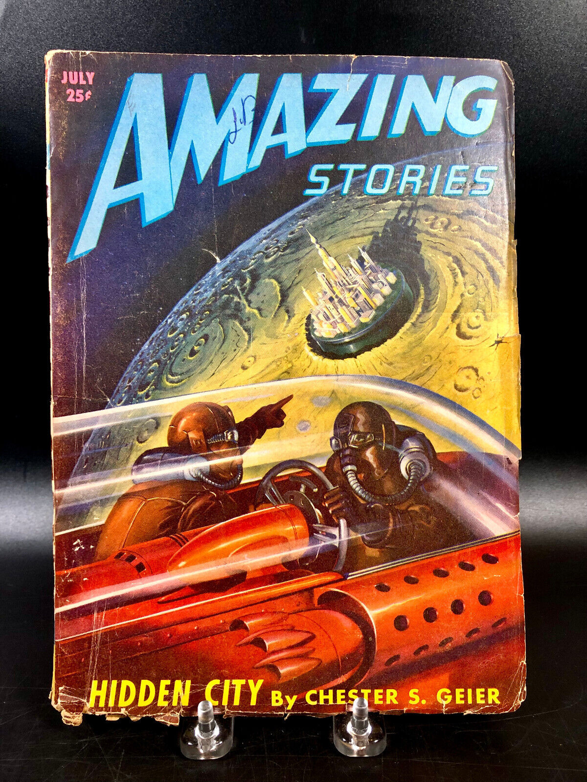 Amazing Stories Magazine ~ July 1947 Vol 21 Num 7 ~ Hidden City Chester S. Geier