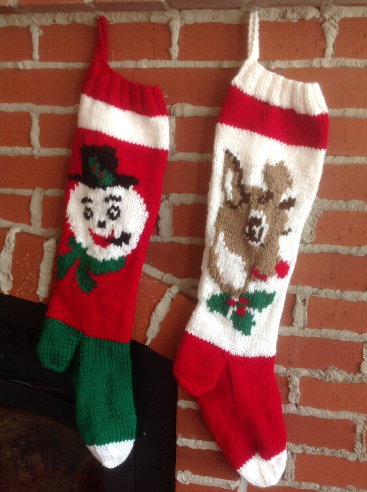 Personalized Hand Knit Christmas Stocking