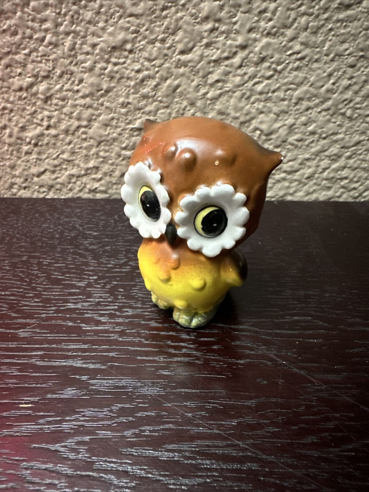 VTG Josef Originals Miniature Owl Figurine Anthropomorphic  Japan Sticker Cute