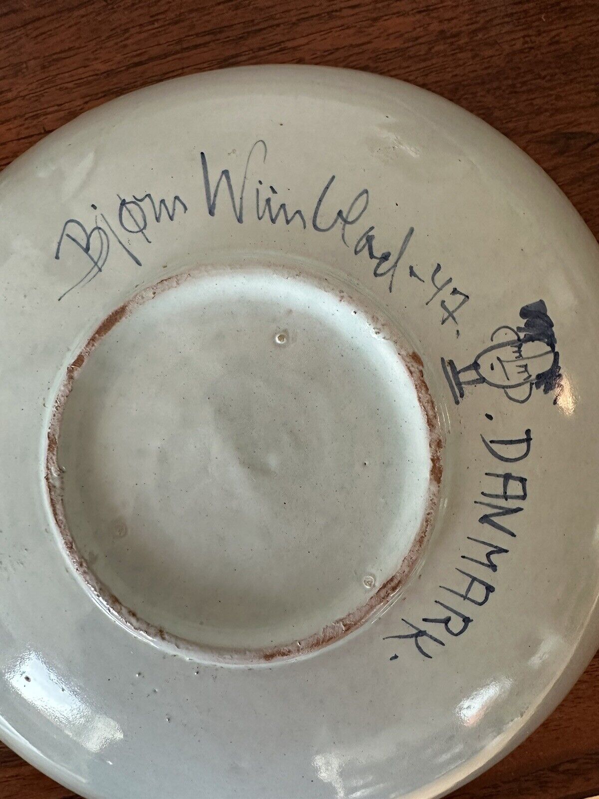 Bjorn Wiinblad Extremely Rare, Early And Unique From 1947 One Of The Oldest