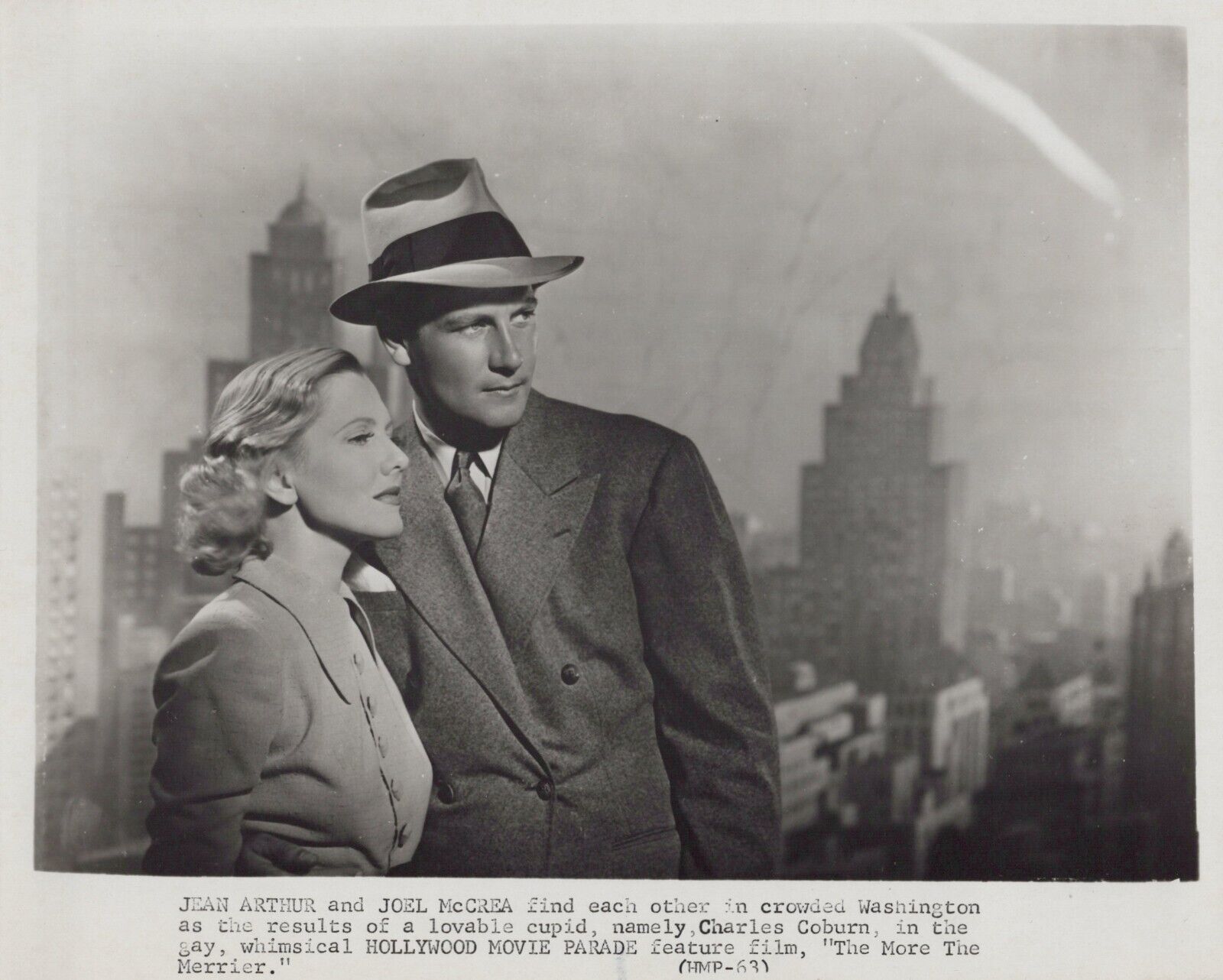 Jean Arthur + Joel McCrea in The More the Merrier (1943) ❤ Vintage Photo K 512
