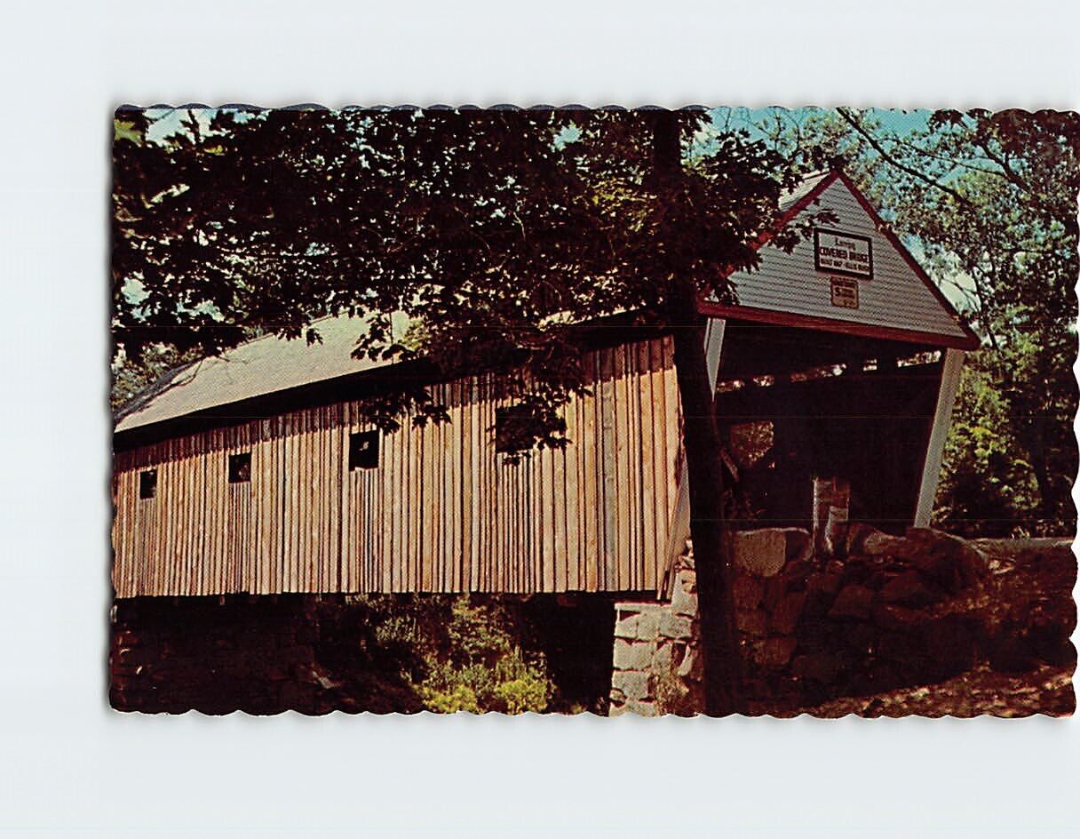 Postcard The Lovejoy Covered Bridge South Andover Maine USA North America