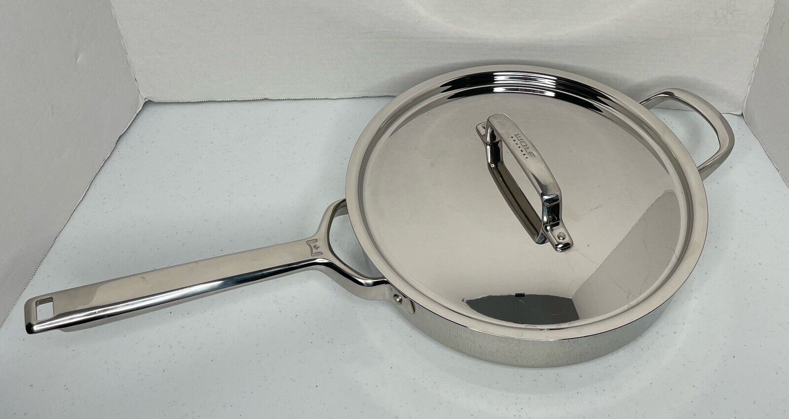 Wolf Gourmet Sauté Pan 3.5 Qt 7 Ply Stainless Steel A2551EV With Lid Made In USA