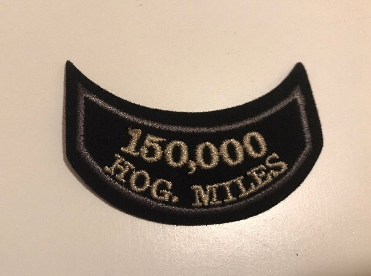 NEW Harley Davidson Mileage Patch 150,000 HOG Miles 150000 Motorcycle Owners
