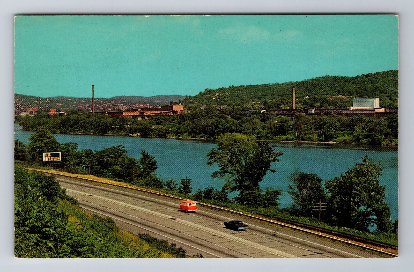 East Liverpool OH-Ohio River And World\'s Largest Pottery Plant Vintage Postcard