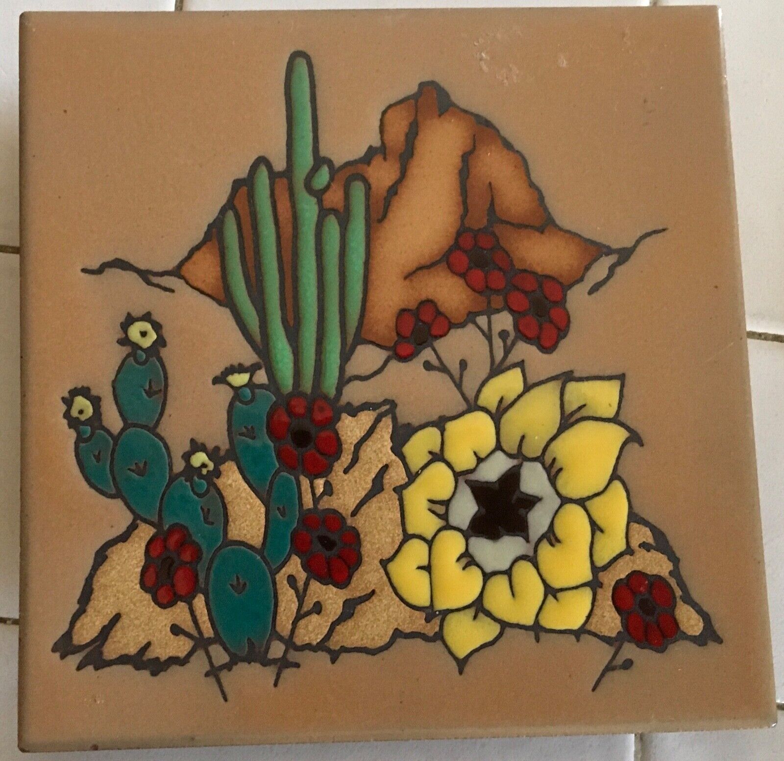 Masterworks Handcrafted Art Tiles Southwestern Ceramic Tile Trivit 6\