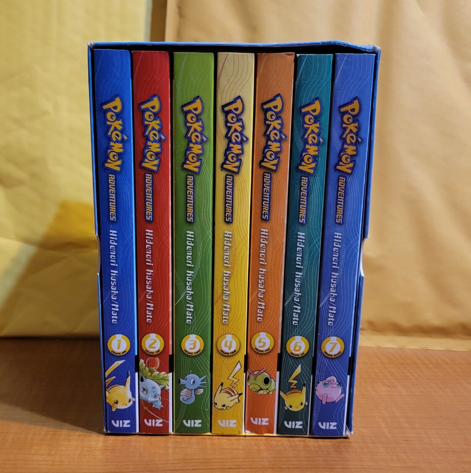 Pokemon Adventures Red and Blue Manga Box Set Volumes 1-7.  1 2 3 4 5 6 7 