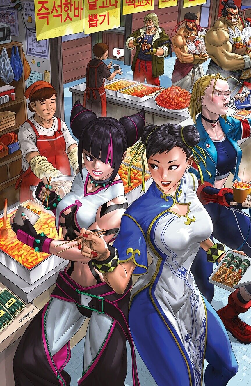 Street Fighter Masters Game Gals #1 SUSHI Santa Fung IN HAND