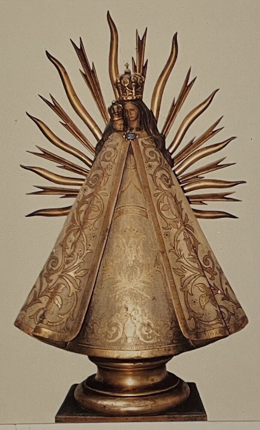 Nuestra Señora Bien Aparecida Virgin Mary Madonna Child Religious Card Spain