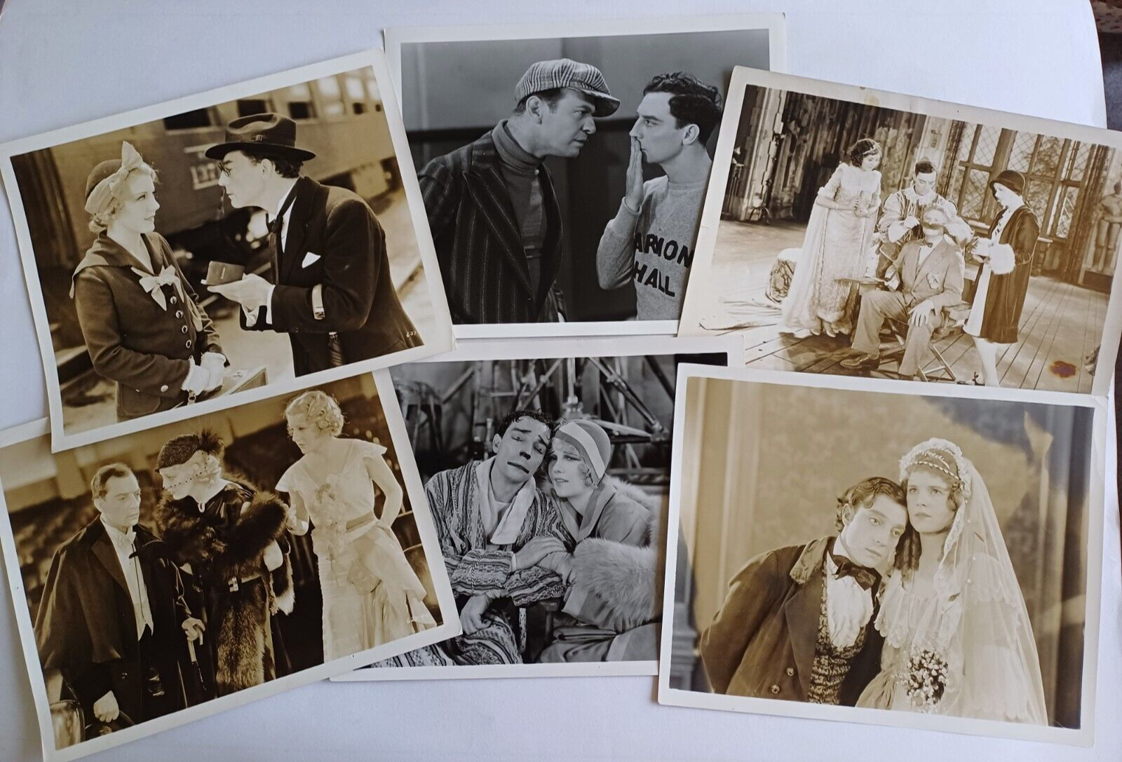 Buster Keaton Set of 6 Rarely Seen Photos Photographs 8x10