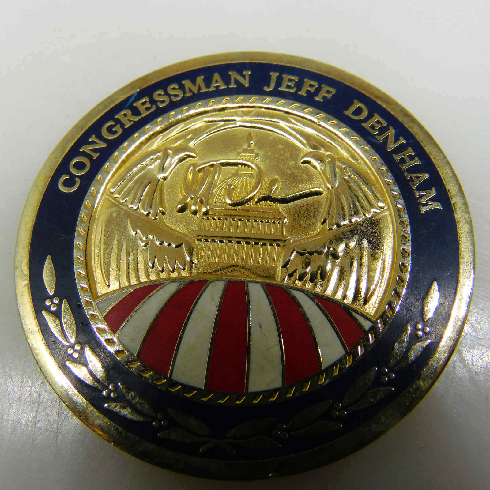10TH DISTRICT OF CALIFORNIA CONGRESSMAN JEFF DENHAM CHALLENGE COIN