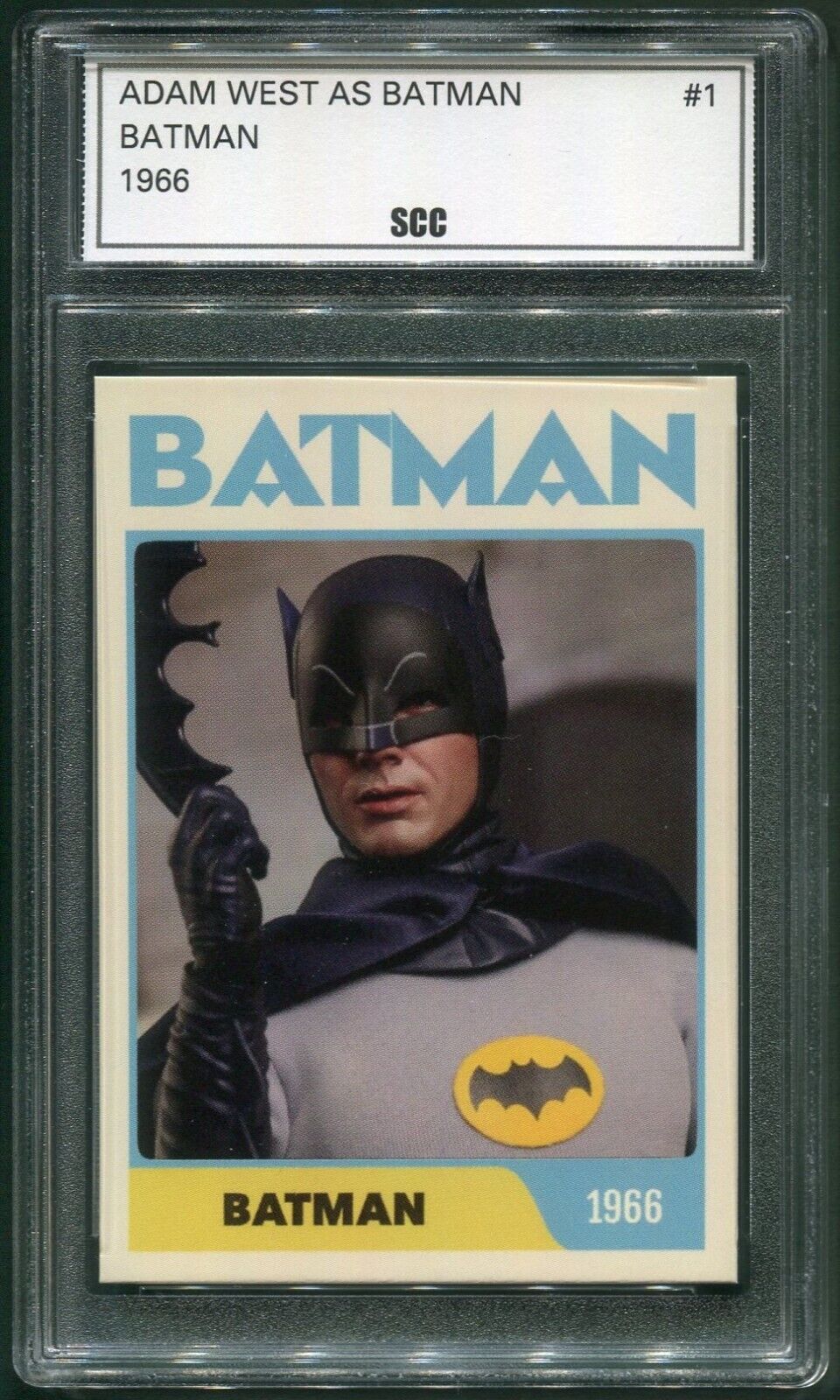 Custom 1966 Batman Adam West as Batman Trading Card #1
