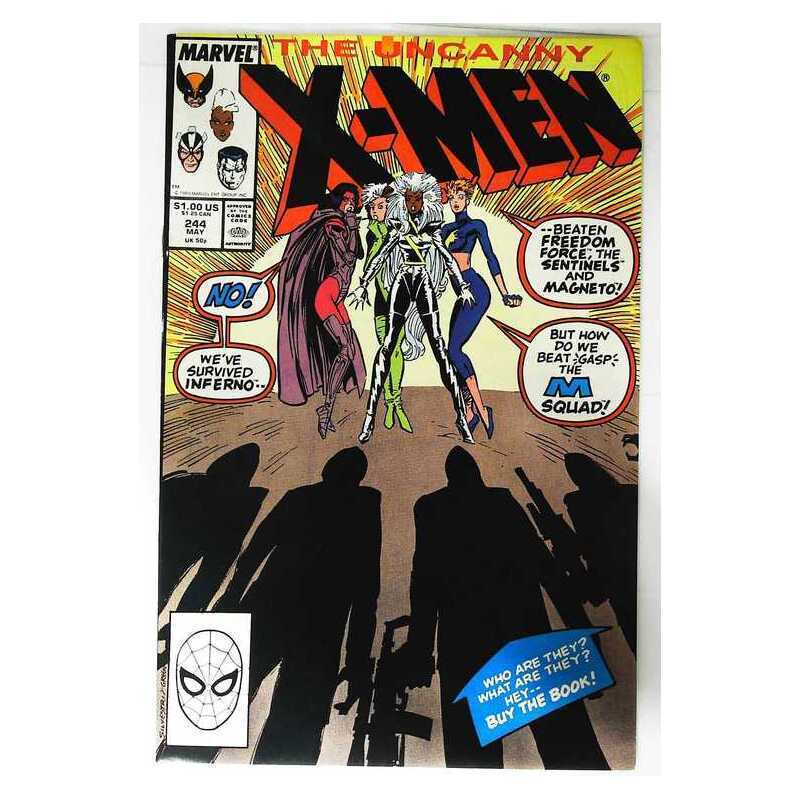 Uncanny X-Men (1981 series) #244 in Near Mint condition. Marvel comics [y&