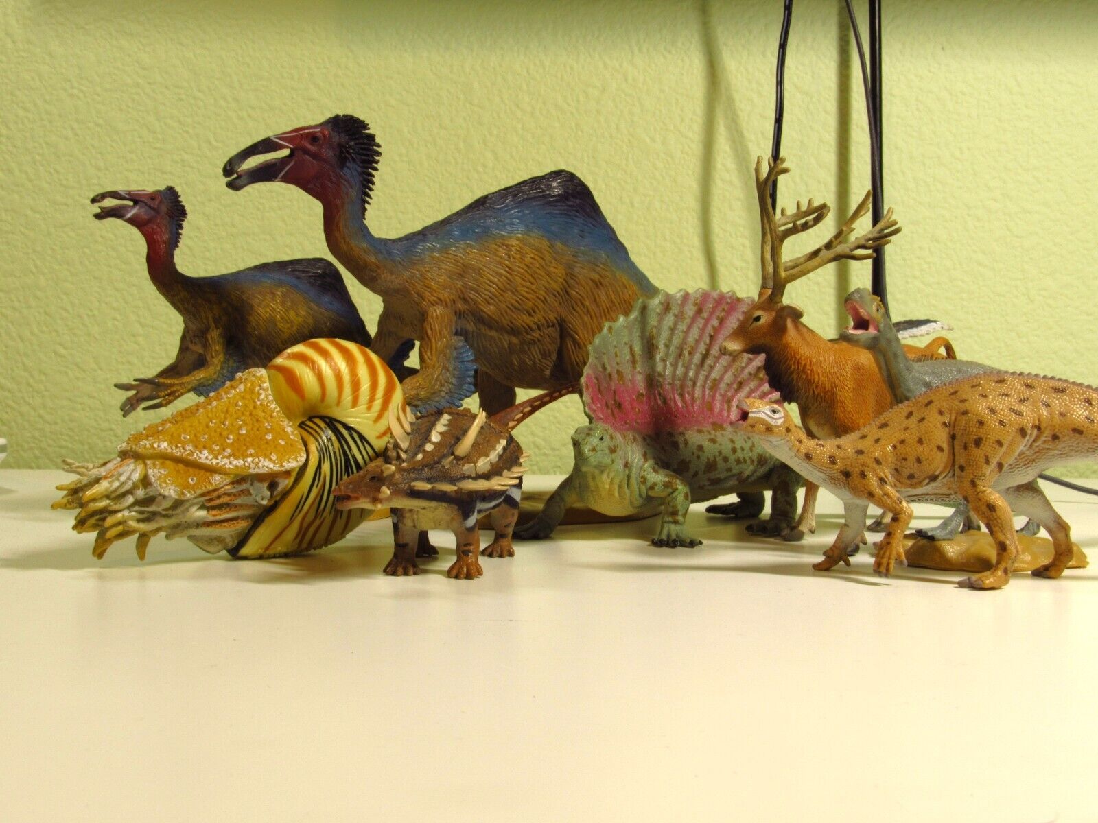 CollectA Dinosaurs Lot-Deinocheirus, Metriacanthosaurus, Edaphosaurus, Gastonia