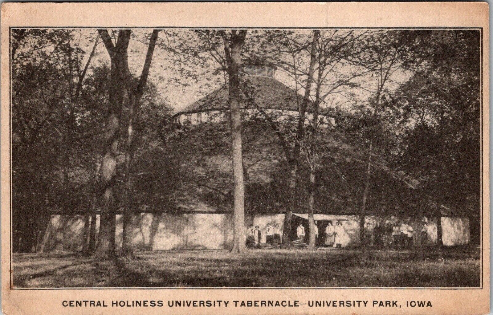 CENTRAL HOLINESS UNIVERSITY TABERNACLE-UNIVERSITY PARK, IOWA Postcard T37