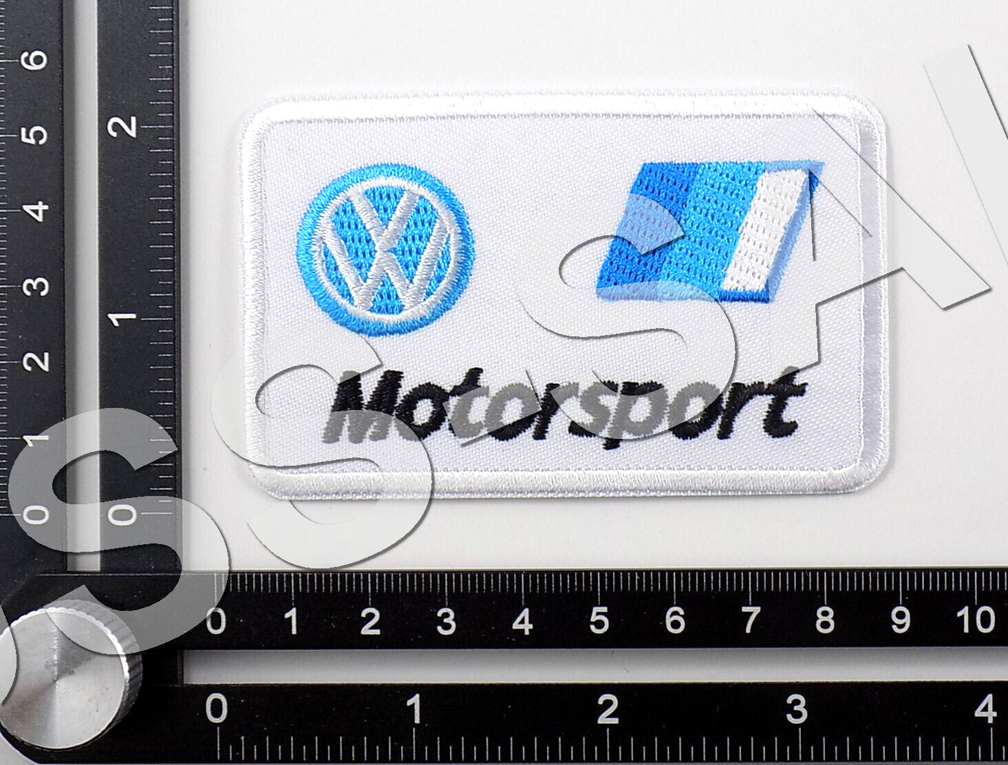 VW MOTORSPORT EMBROIDERED PATCH IRON/SEW ON ~3-3/8
