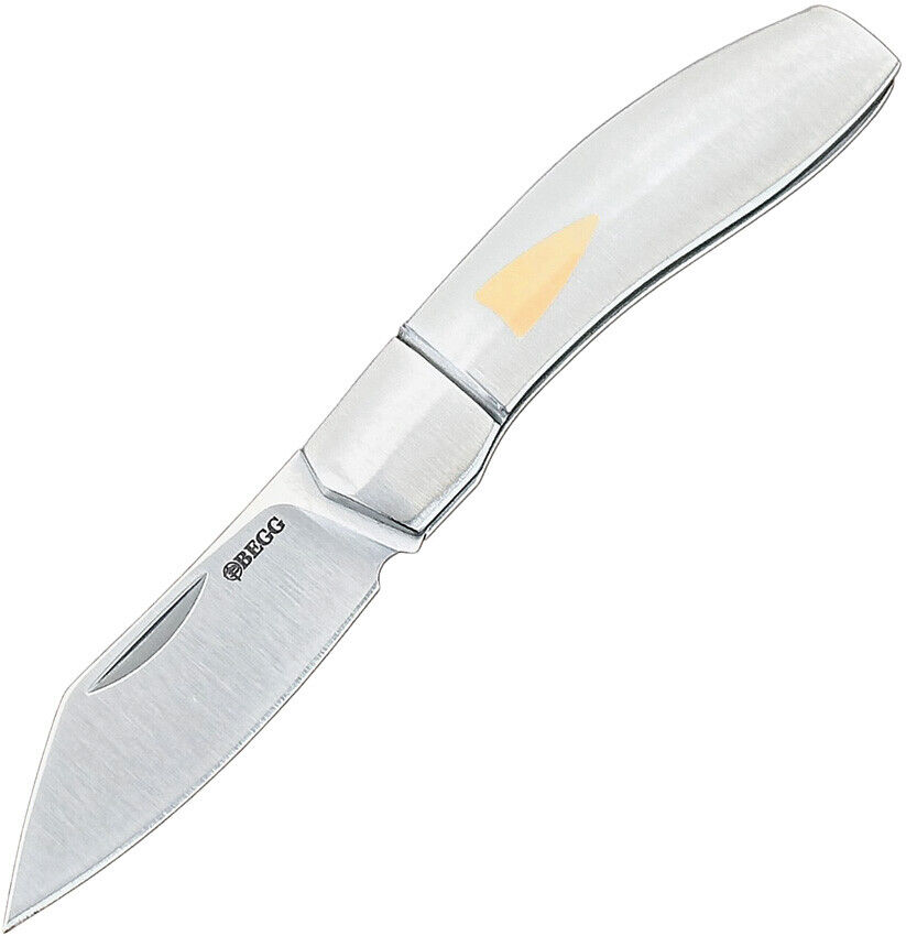 Begg Knives Sheepsfoot Mini Slip Joint Stainless Folding 14C28N Pocket Knife 046