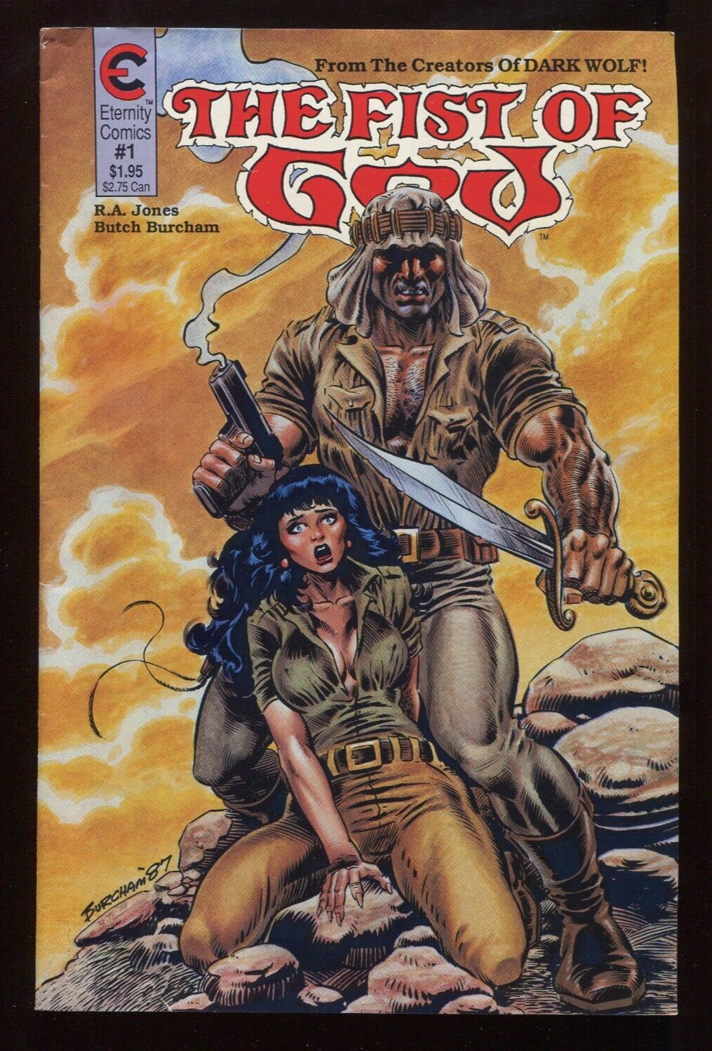 Fist of God #1 Eternity Comics May 1988 R.A. Jones Butch Burcham