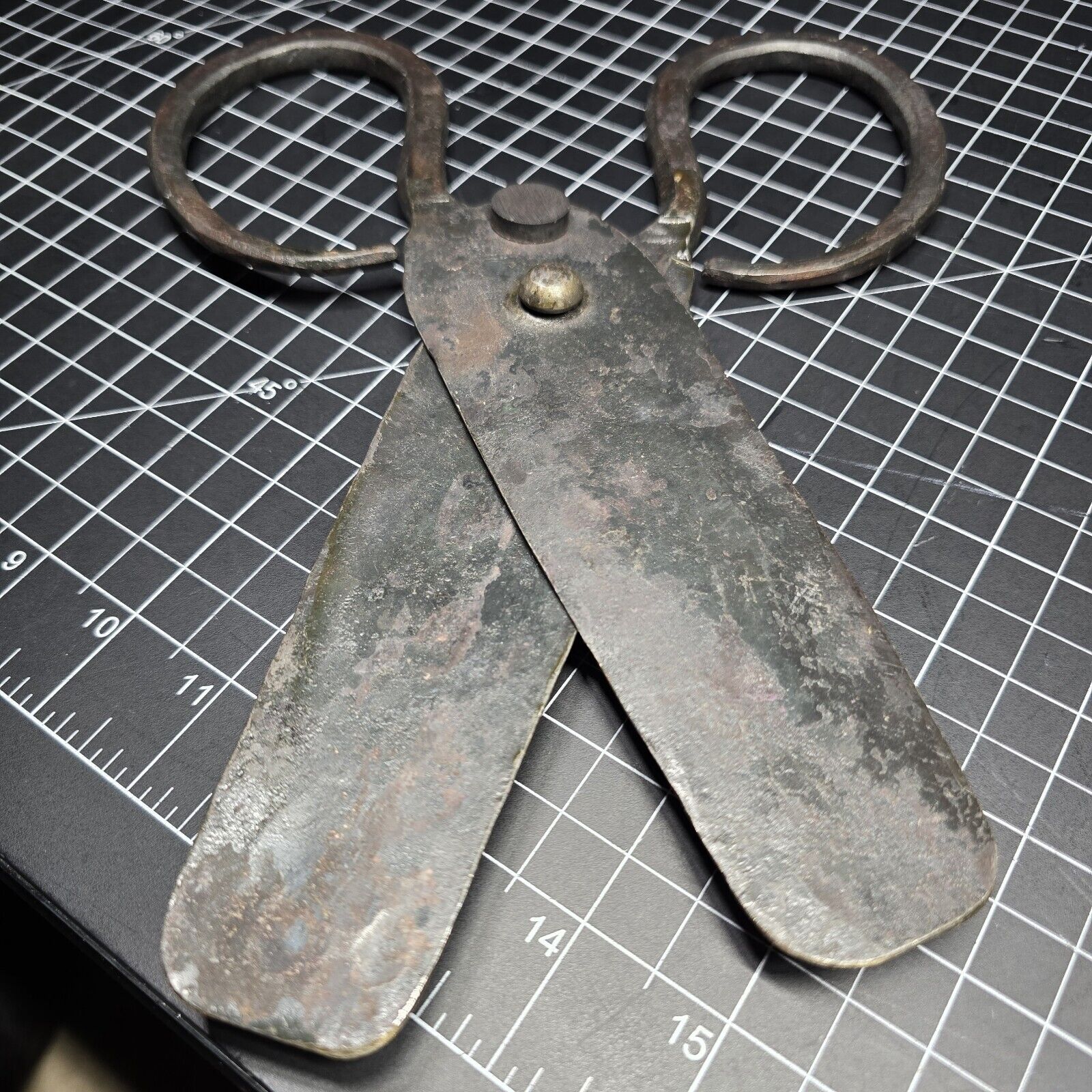 Old Iron scissors used by Korean Candy Vendor