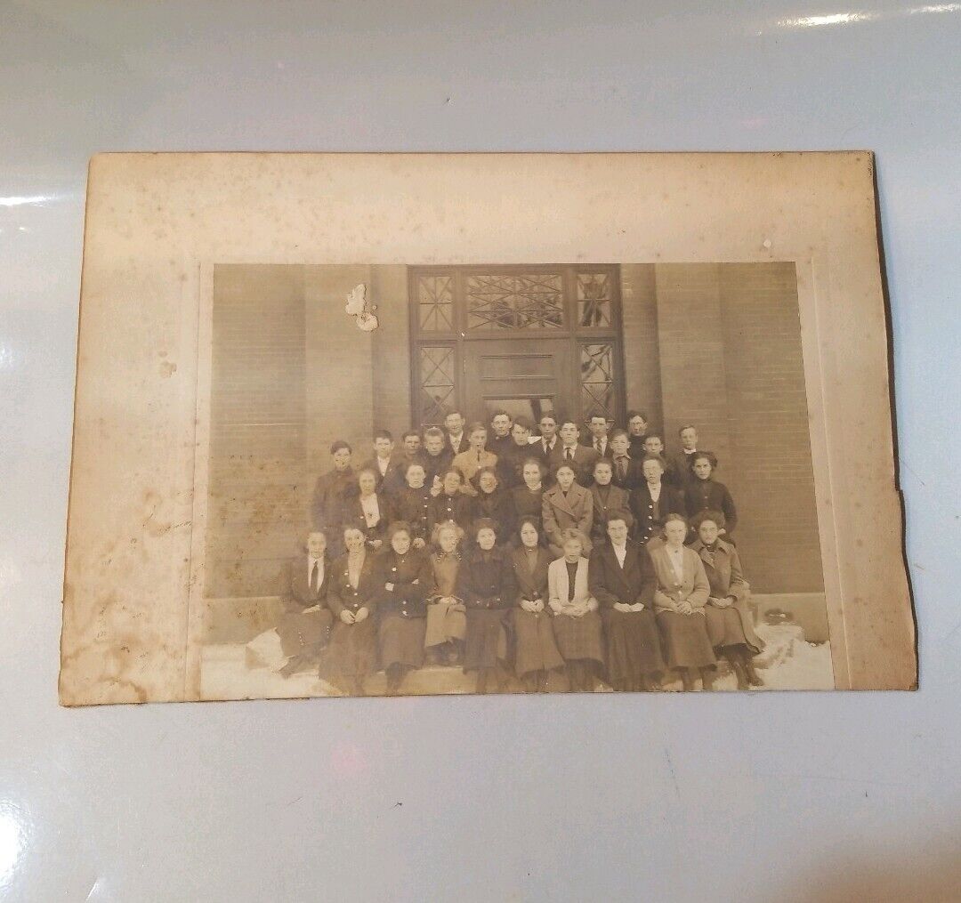 1920s 1930’s Large Cabinet Card, Colebrook Academy, Colebrook New Hampshire N.H.