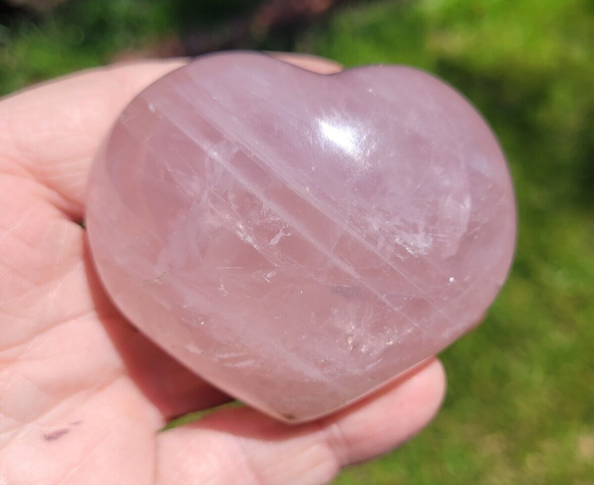 Large Pink Quartz Heart
