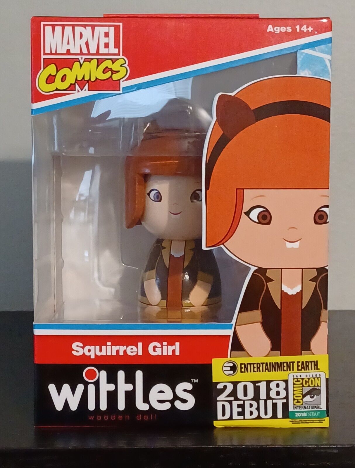 SQUIRREL GIRL Wittles  Convention Exclusive Wooden Doll Marvel Comics MIB