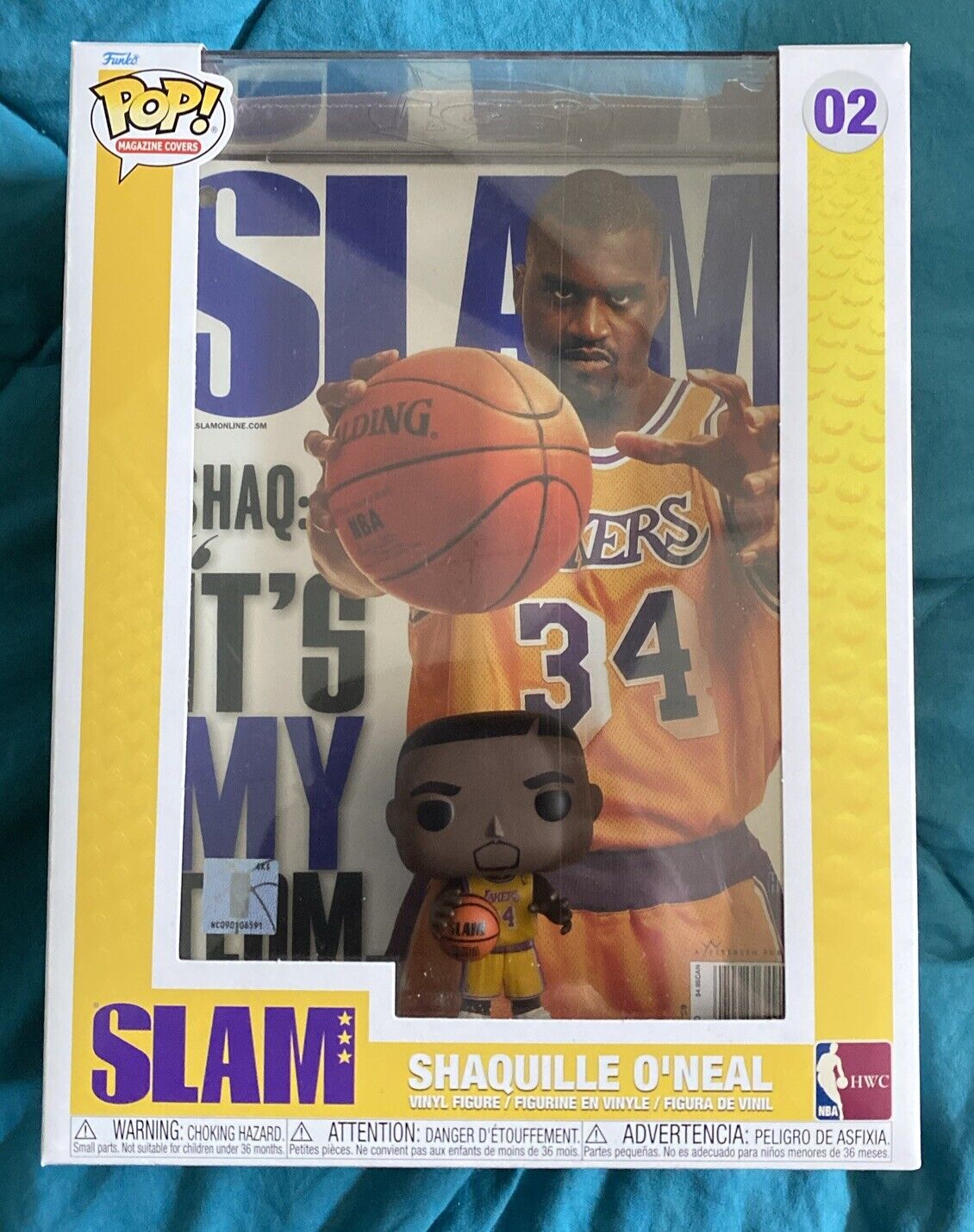 NEW Funko POP Famous Covers Magazine Covers NBA Slam Shaquille O’Neal ReadBelow