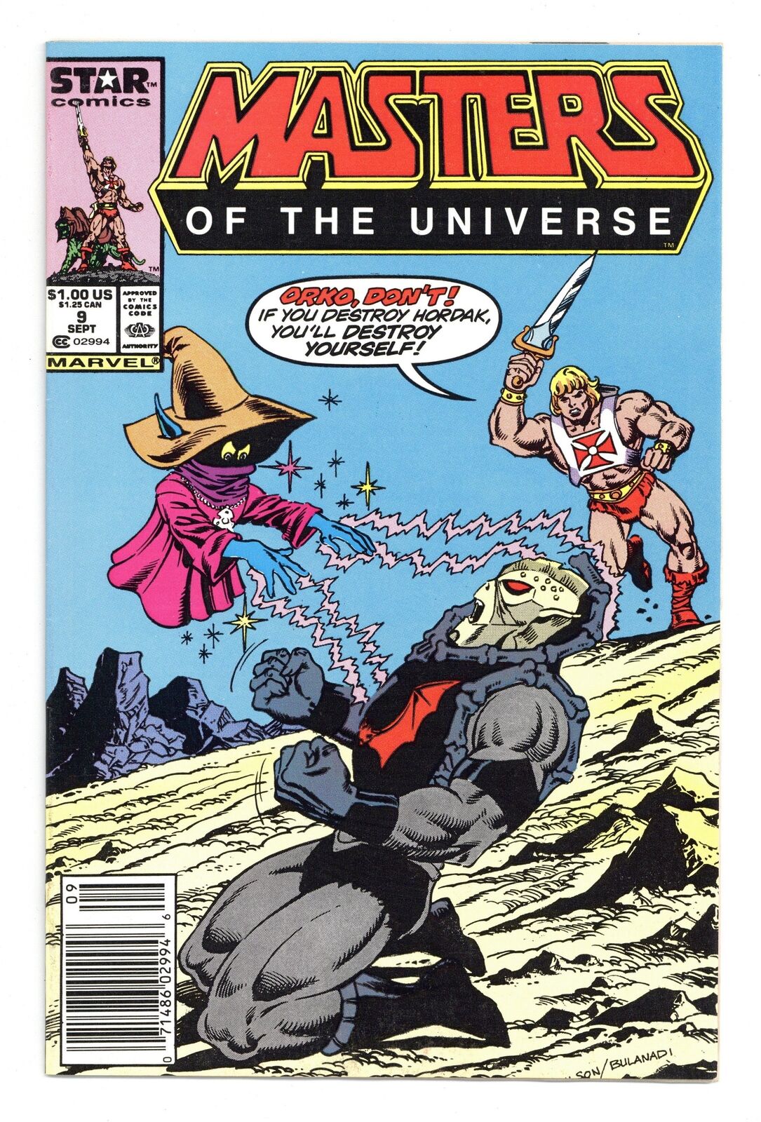 Masters of the Universe #9 FN 6.0 1987