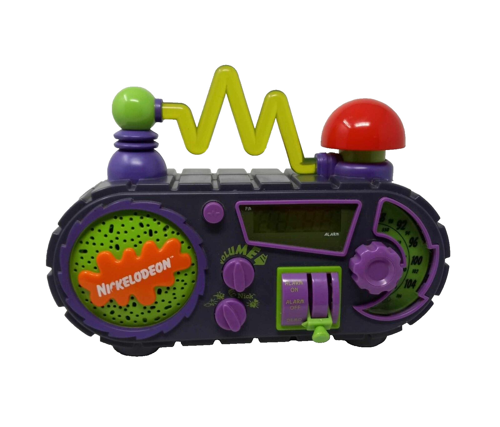 Vintage 1995 Nickelodeon N2000 Time Blaster AM/FM Alarm Clock Radio TESTED