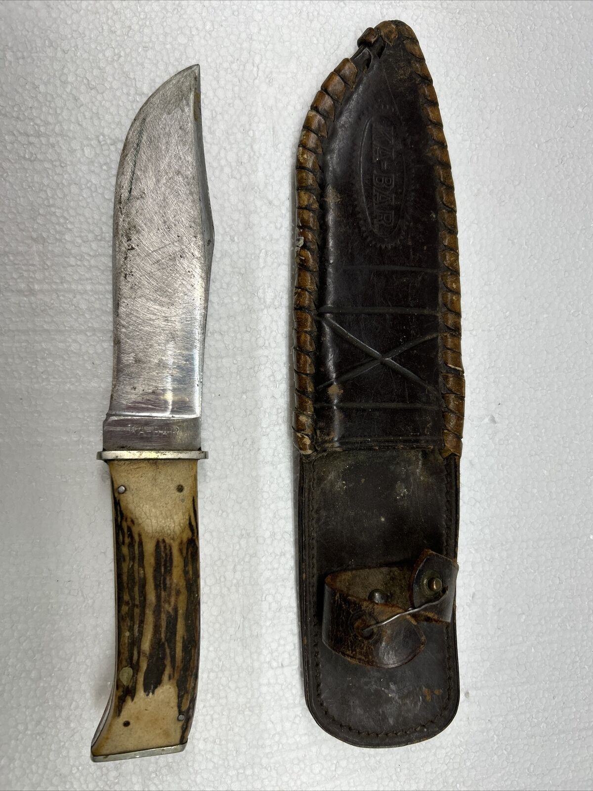 Vintage KA-BAR Union Cutlery Co. Olean NY Hunting Knife