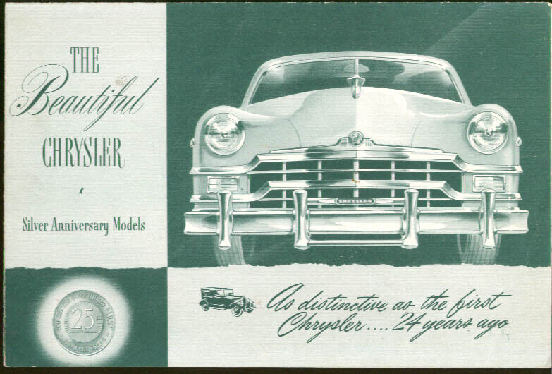 1949 Chrysler Silver Anniversary sales folder #CS-248