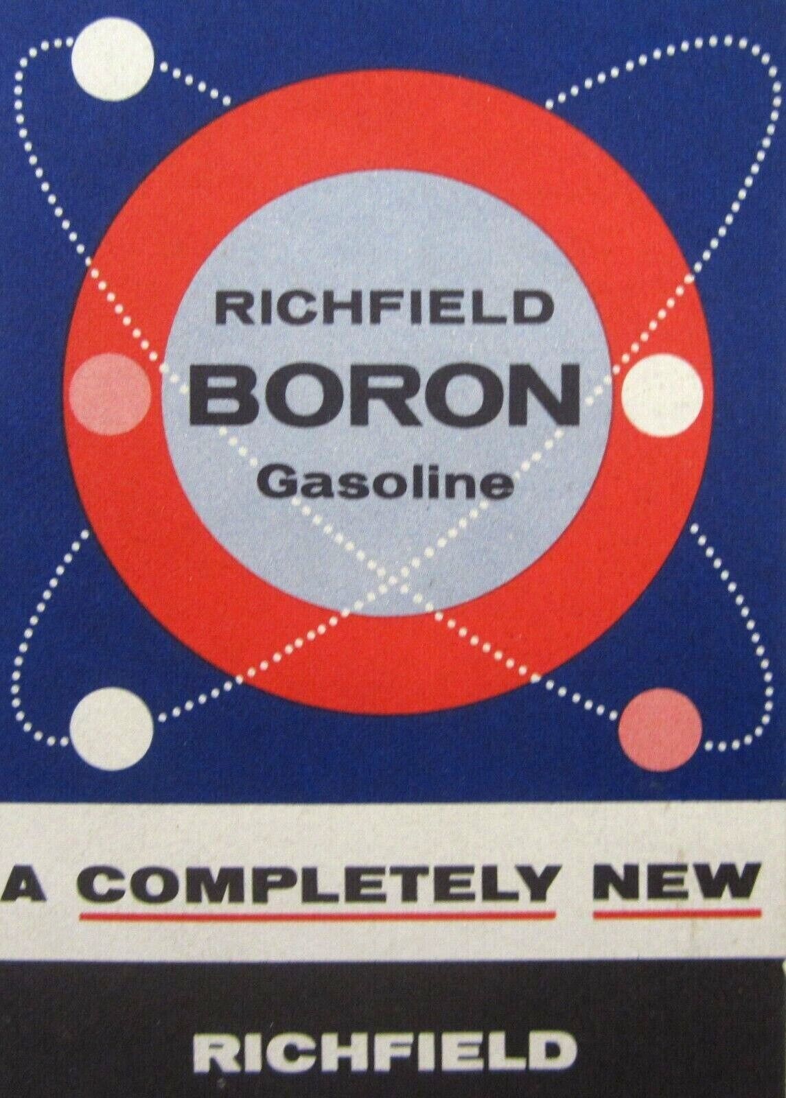 Vintage Richfield Oil Boron Gasoline Ad Station Information Pamphlet 1950s 