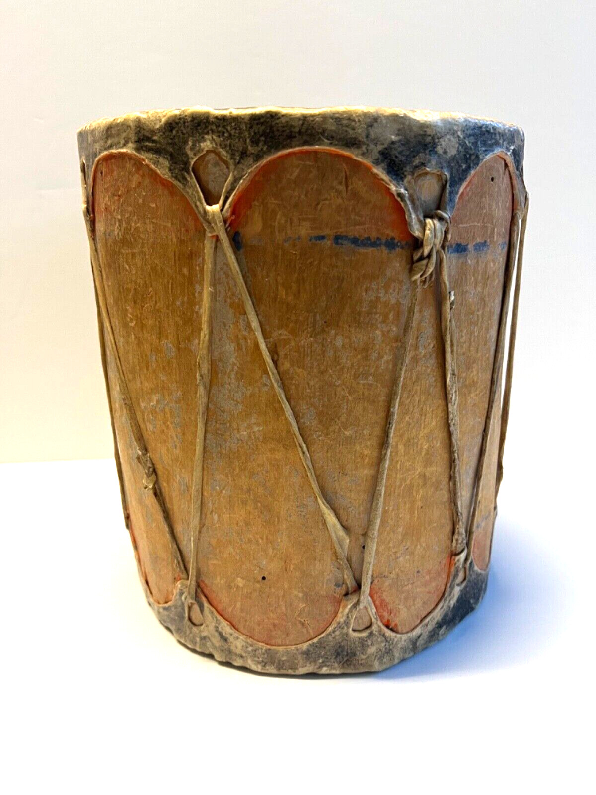Original Vintage Native American Indian Drum; 1890s - 1930s