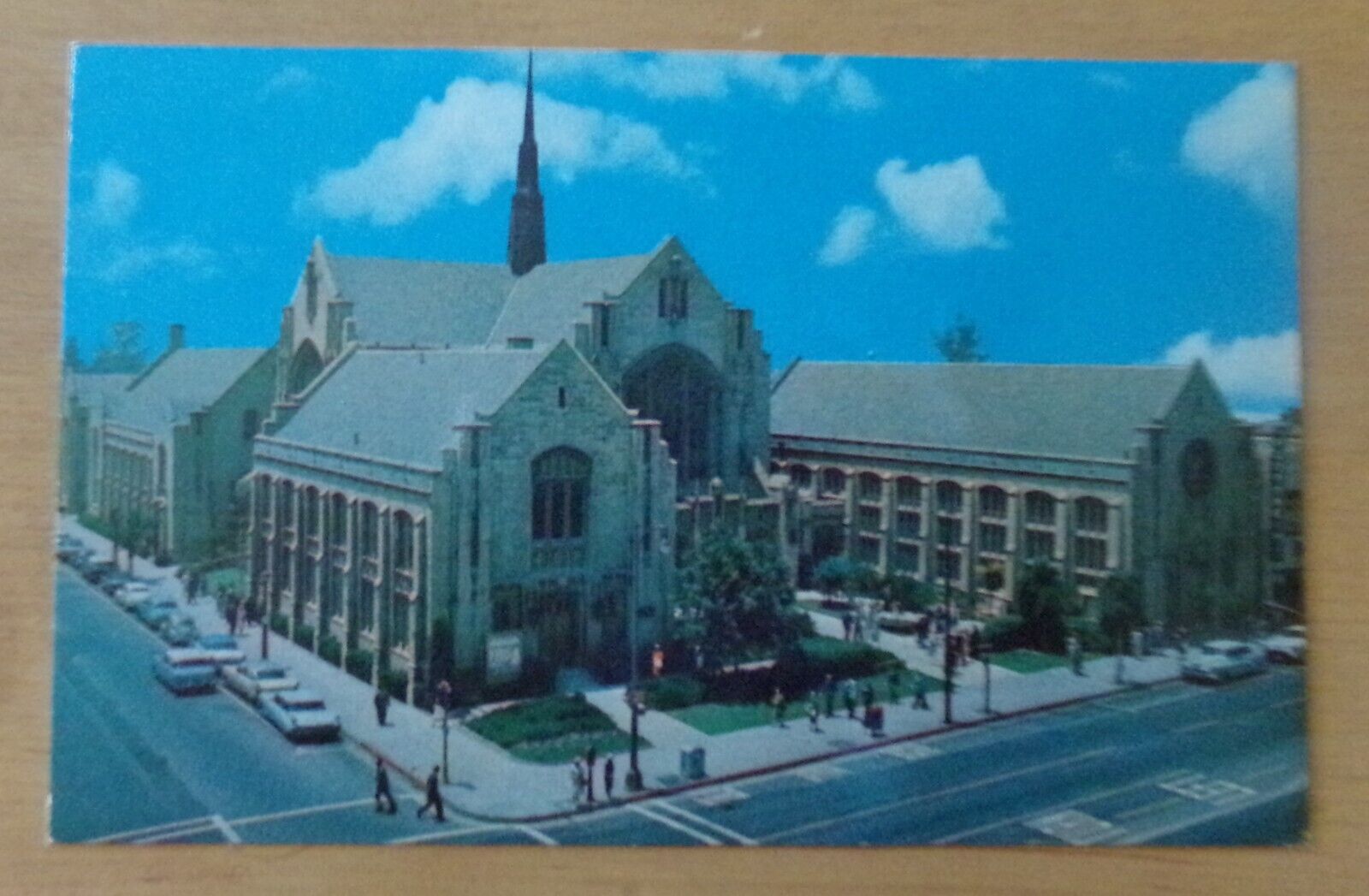 Vintage Color Postcard of First United Methodist Church, Pasadena, CA